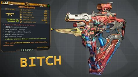 Borderlands: *Bitch* Legendary Weapon Guide .